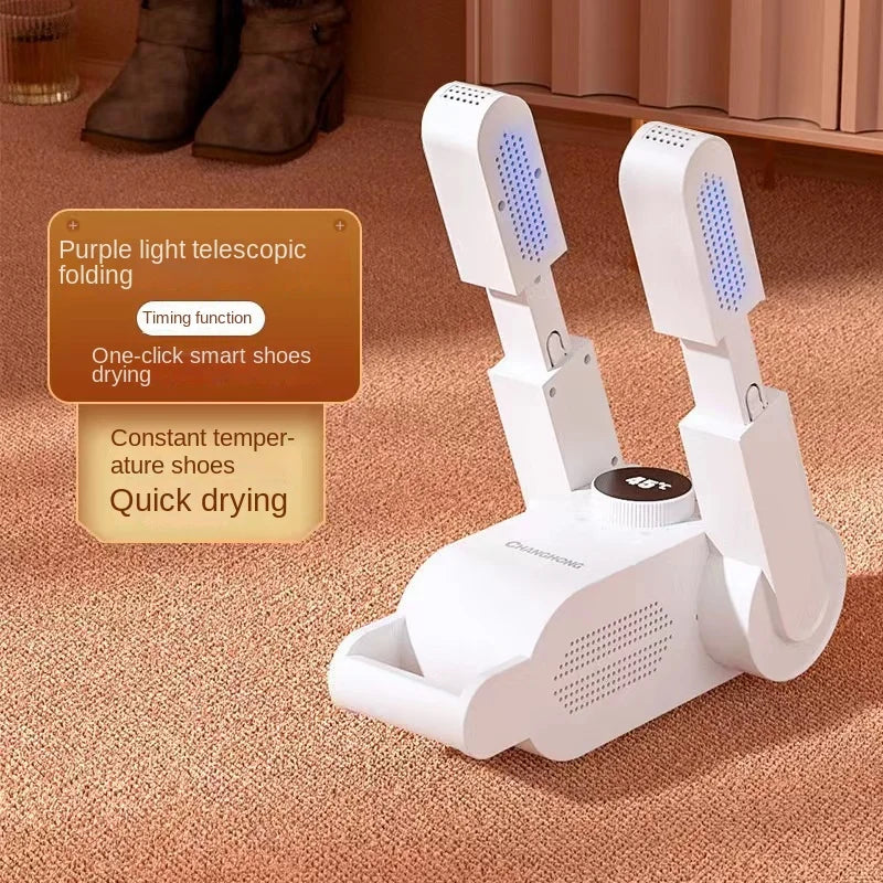 New Shoes Dryer Machine Folding Smart Constant Temperature Fast Dryer Heater Deodorizer Dehumidifier Device Boots Drier Machine